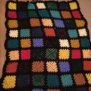 Handmade crochet Granny Square Afghan